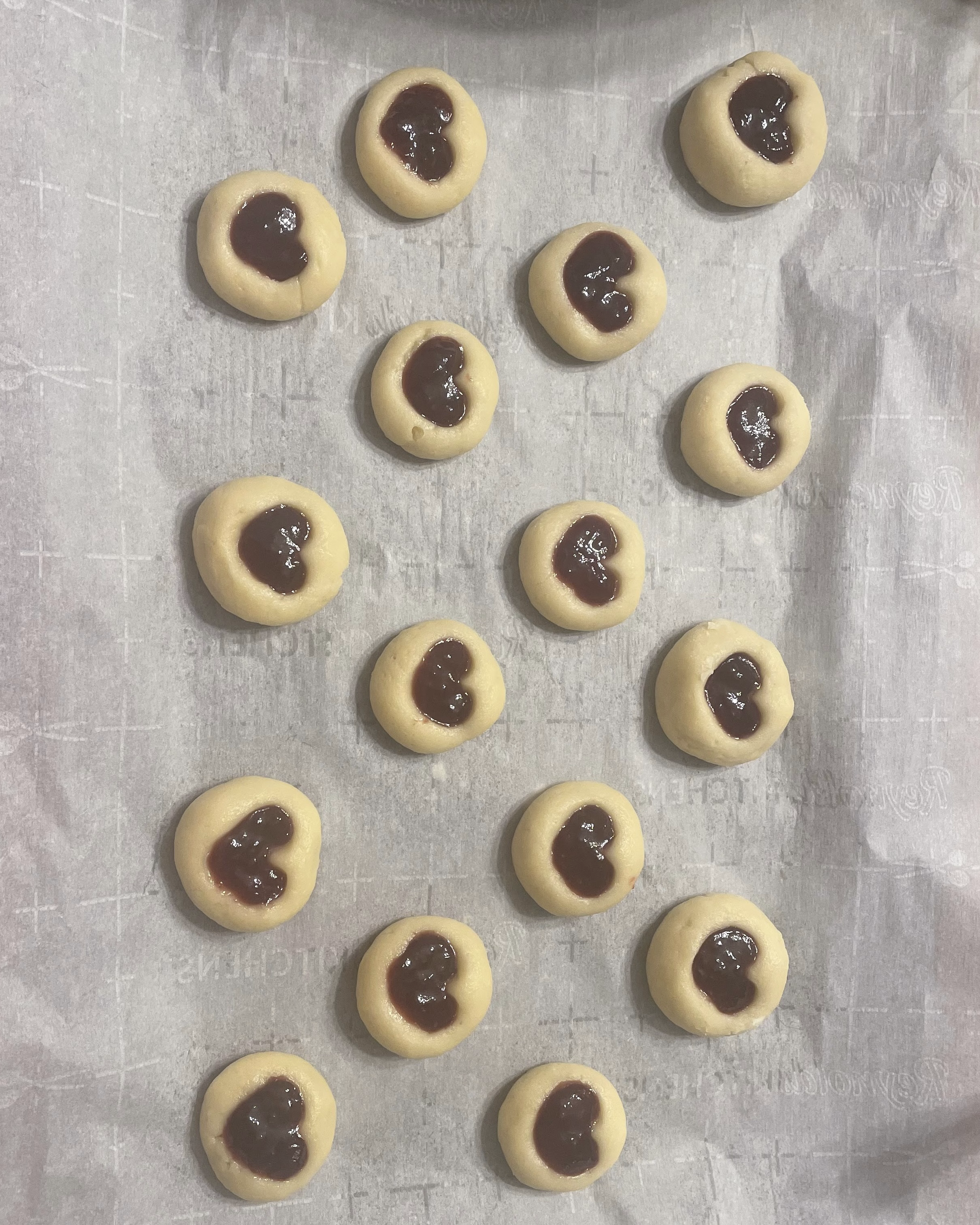 Heart Thumbprint Cookies